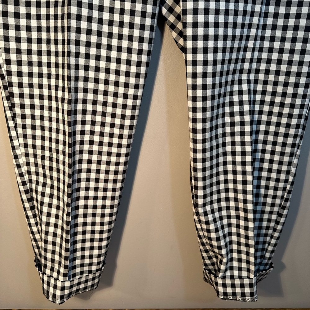 NWT TALBOTS Women's 16 Petite Hampshire Ankle Dress Pants Straight Leg Gingham - Picture 3 of 11